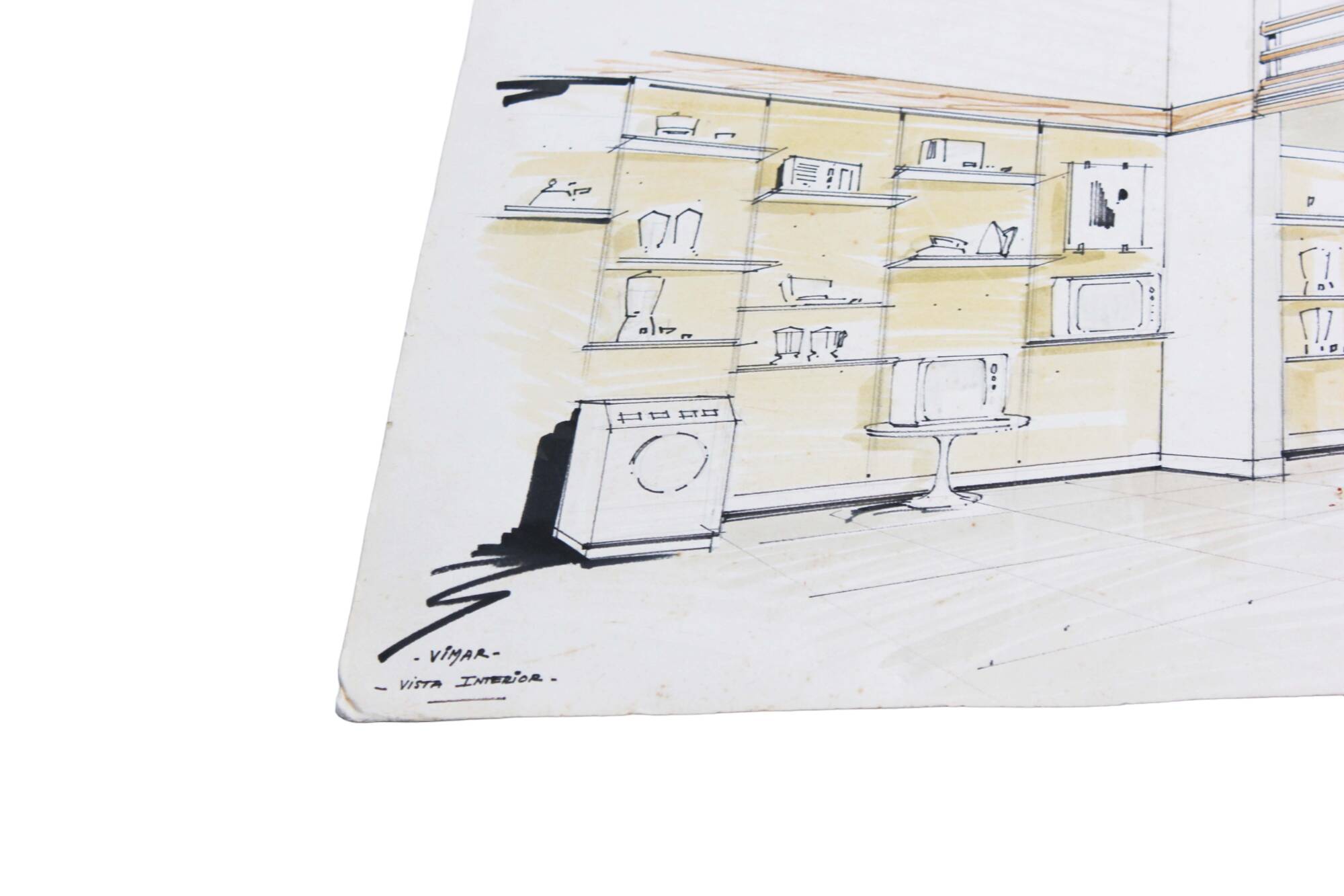 Vintage Architect Desk By Bieffeplast, 1960s