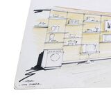 Vintage Architect Desk By Bieffeplast, 1960s