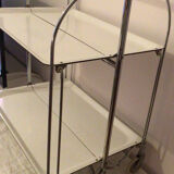 White formica vintage wheeled foldable dessert