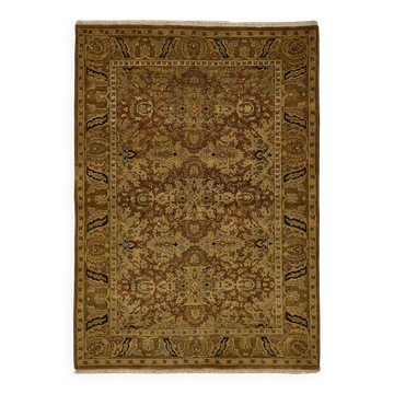 Turkish Handknotted Wool Oushak Rug 132 cm x 184 cm