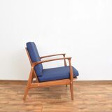 Danish cherrywood lounge chair