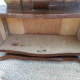 Art deco bedside table, black marble