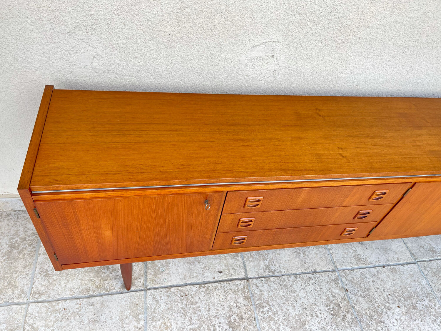 Scandinavian teak row