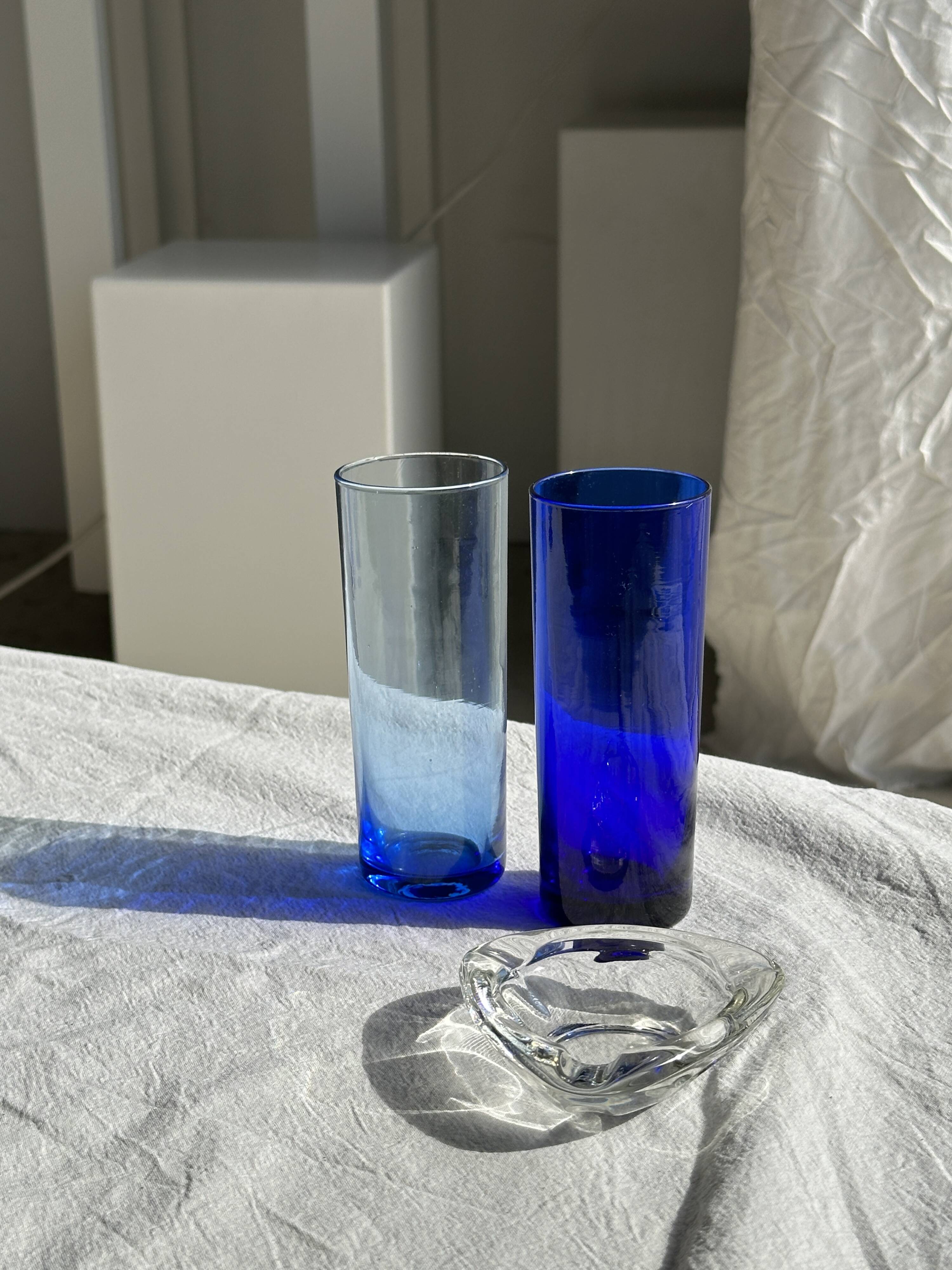 Small triangular glass ashtray France Reims