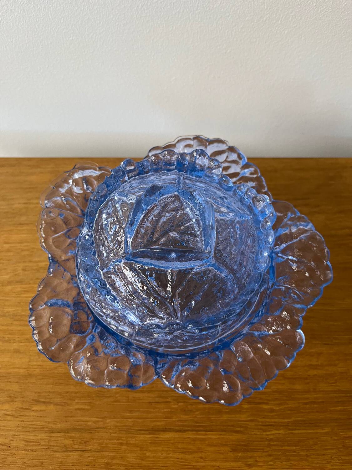 Portieux glass “cabbage” candy box