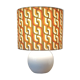 Seventies spirit lamp | psychedelic green/orange lampshade