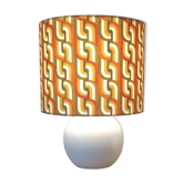 Seventies spirit lamp | psychedelic green/orange lampshade