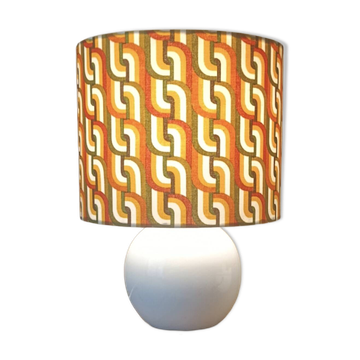 Seventies spirit lamp | psychedelic green/orange lampshade