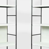 Industrial metal roomdivider / bookcases / bookshelves, 1960s Netherlands