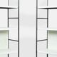 Industrial metal roomdivider / bookcases / bookshelves, 1960s Netherlands
