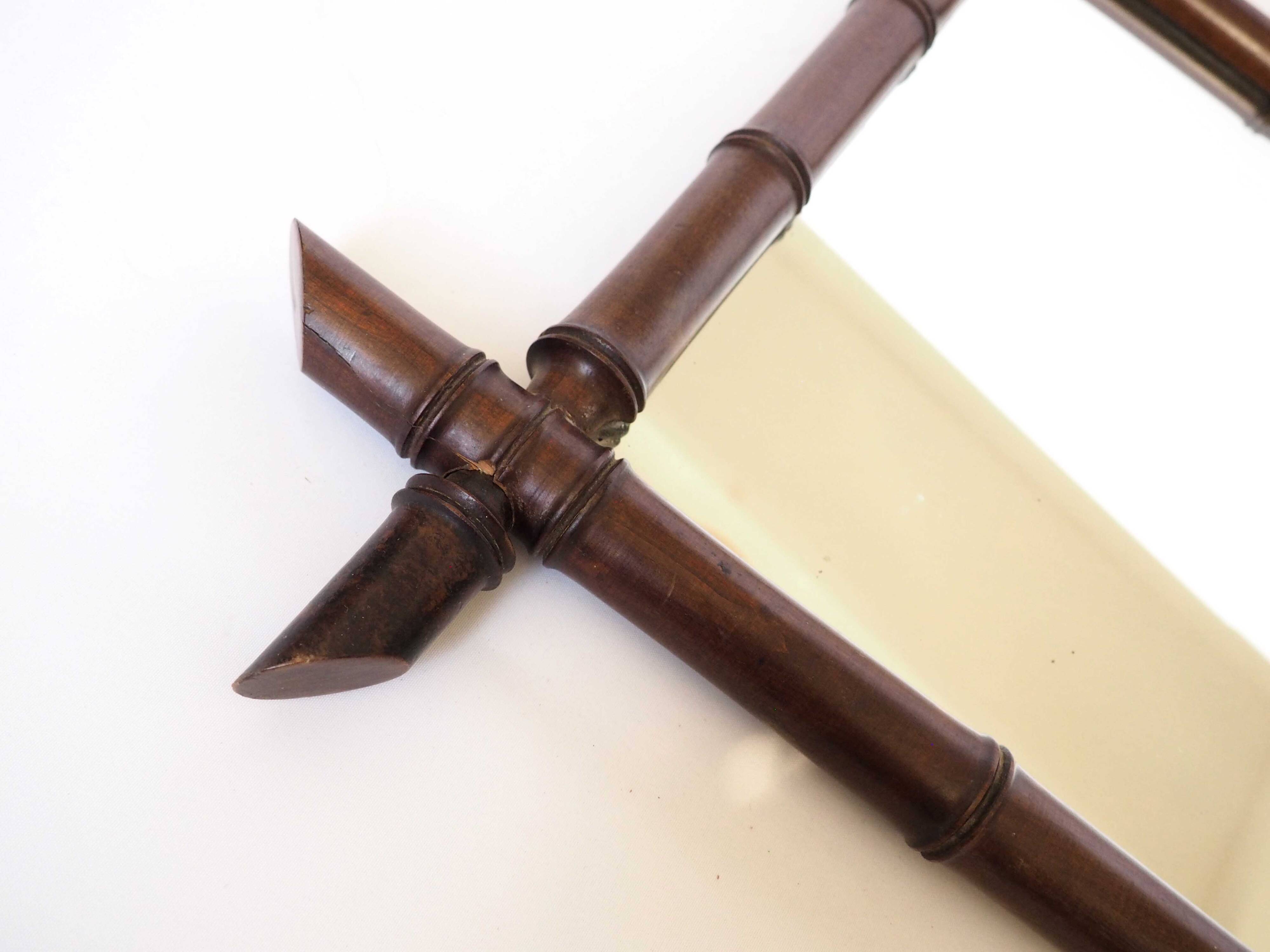 Large bamboo mirror 1900