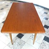 Mid-century Danish modern teak coffee table, 1960s