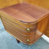 Vintage headboards and bedside tables