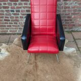 Pair of Armchairs in Faux Leather