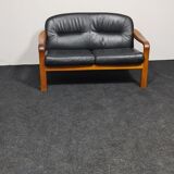 Vintage teak Danish design two seat sofa by Komfort Denmark