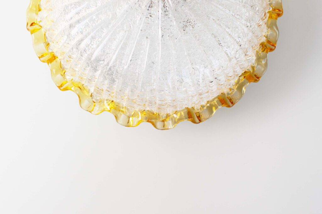Petite applique ou plafonnier vintage en verre de Murano italien, Italie, années 1970