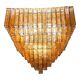 Majestic Luxury Venetian Amber-Rosè Murano Glass “Squared” Elements.