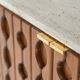 Contemporary Sideboard, Wood and Travertine , Italy