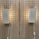 Pair of modular scandinavian design wall lights 1960.