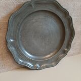Assiette en étain 18ème siècle