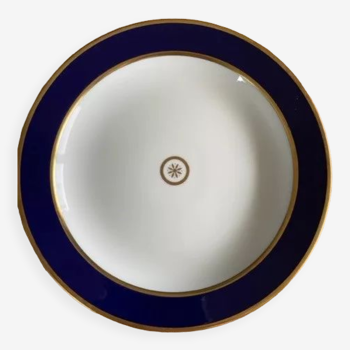 Plat rond bernardaud bleu sevres modele sparte