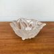 Bol en verre floral allemand vintage lourd de Walther Glas, années 1970
