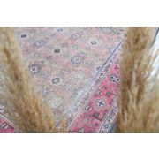 1970s Vintage Persian Handmade Wool Cotton Light Tan Area Rug 285x387