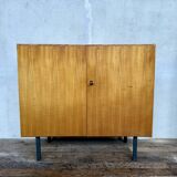 Vintage furniture werhfritz – light wood & black metal legs