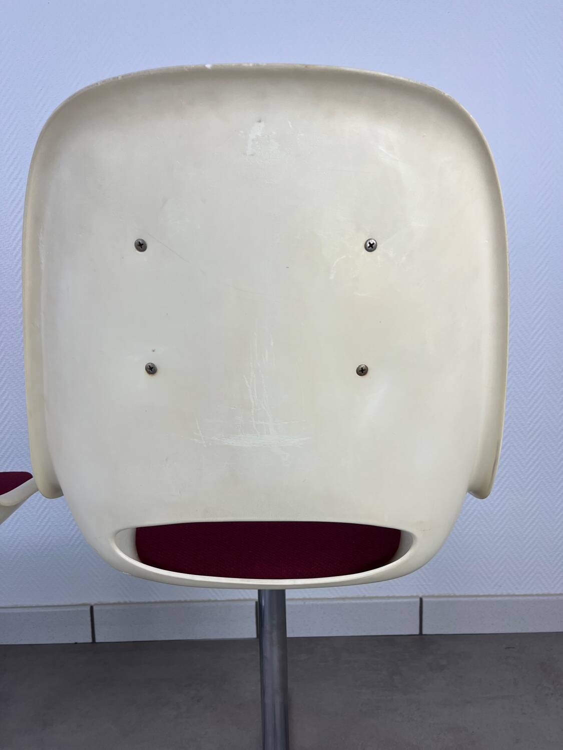 4 chaises Space Age, coque années 70 pour Lockhausen
