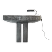 Roger Bonduel, Table Console en Acier Gravé à la Main