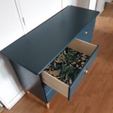 Commode scandinave bleu ganne