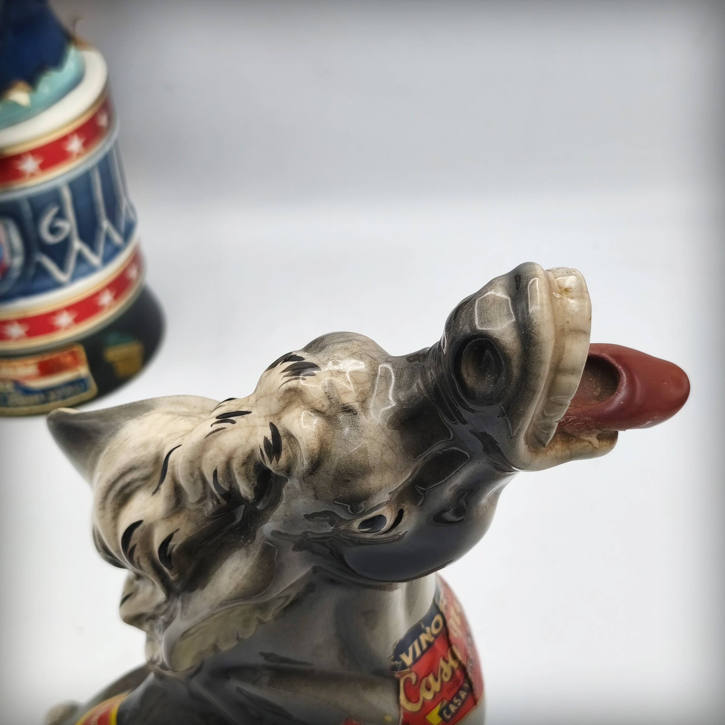 Bouteille zoomorphe âne en céramique par Casa Nuova Boccaccio, Italie, 1960