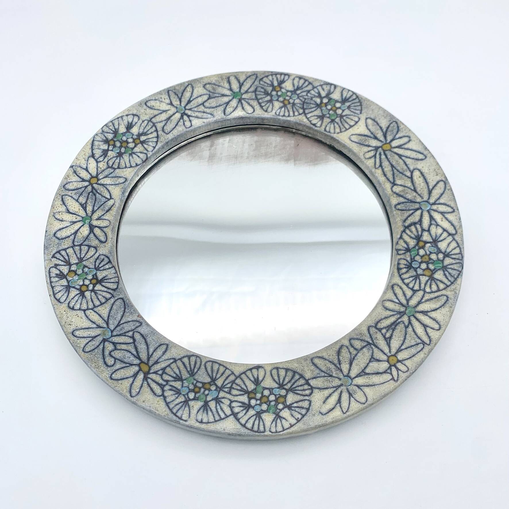 1970s ceramic mirror