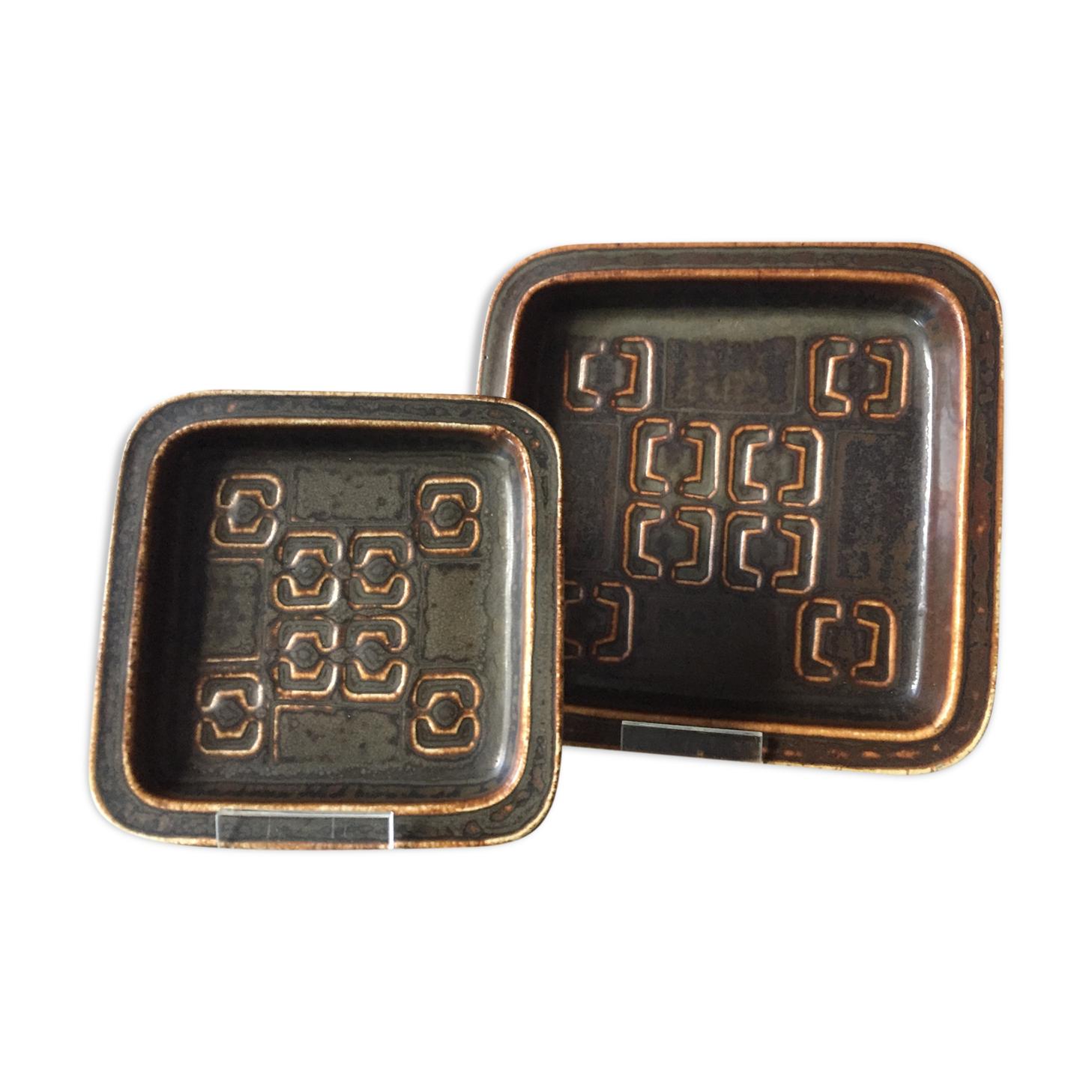 Set of 2 Bing & Grondahl Royal Copenhagen Stoneware bowls made in Denmark