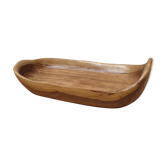 Coupe à fruits rustique en olivier