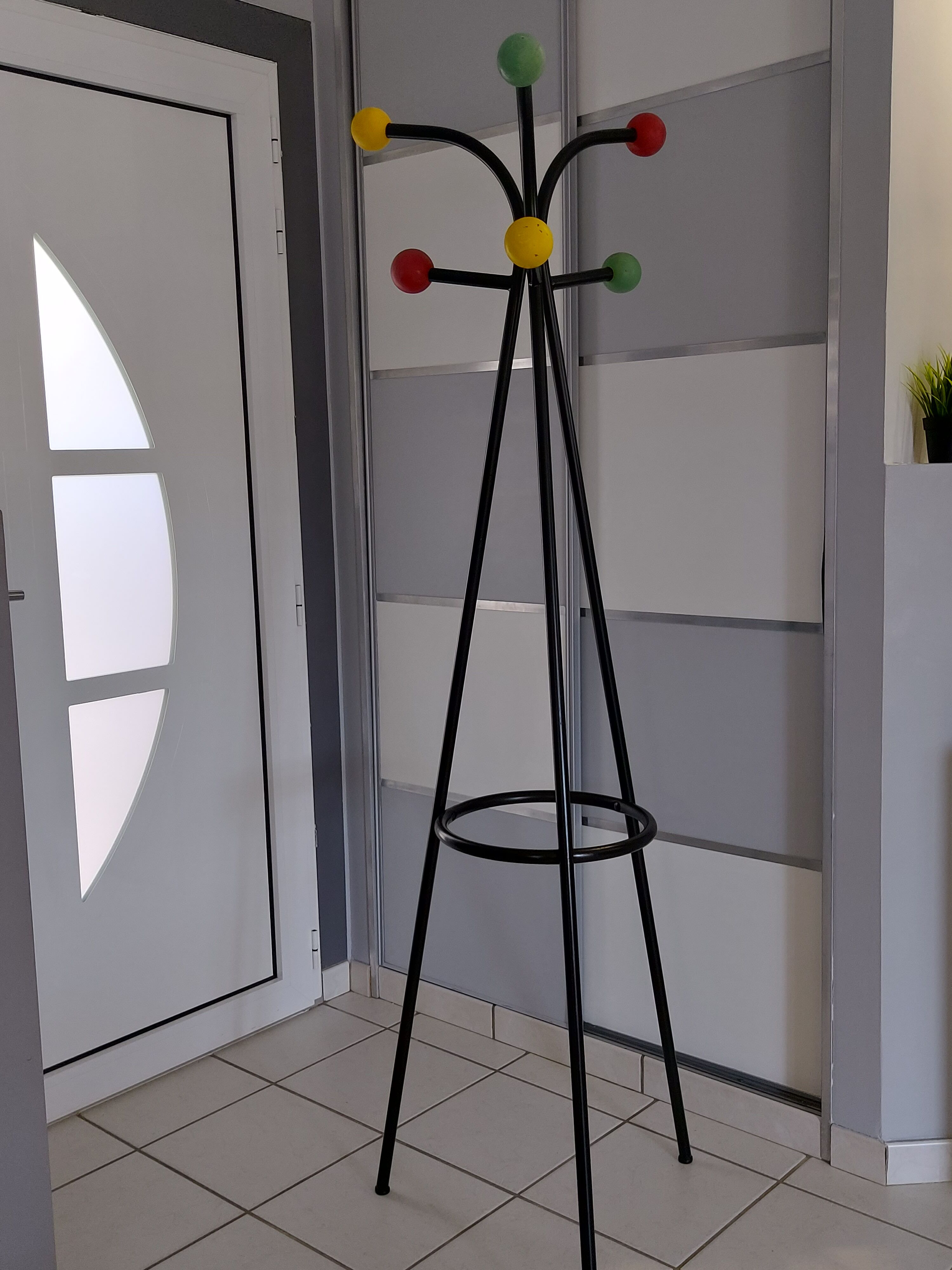Vintage 1950s Bistrot Coat Door