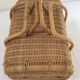 Old rattan suitcase