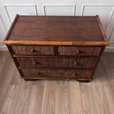 Rattan chest of drawers