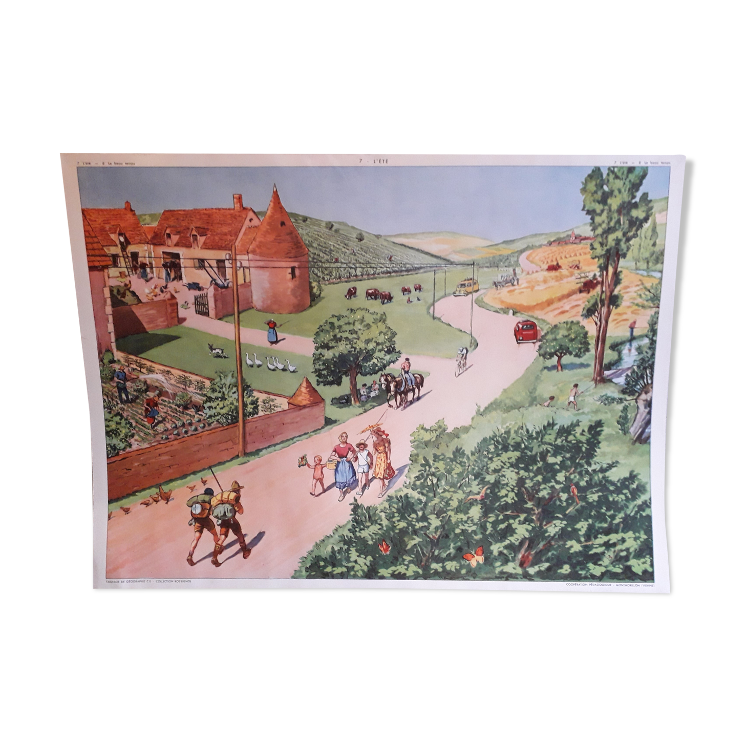 School poster The good weather - summer Raylambert