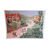 School poster The good weather - summer Raylambert