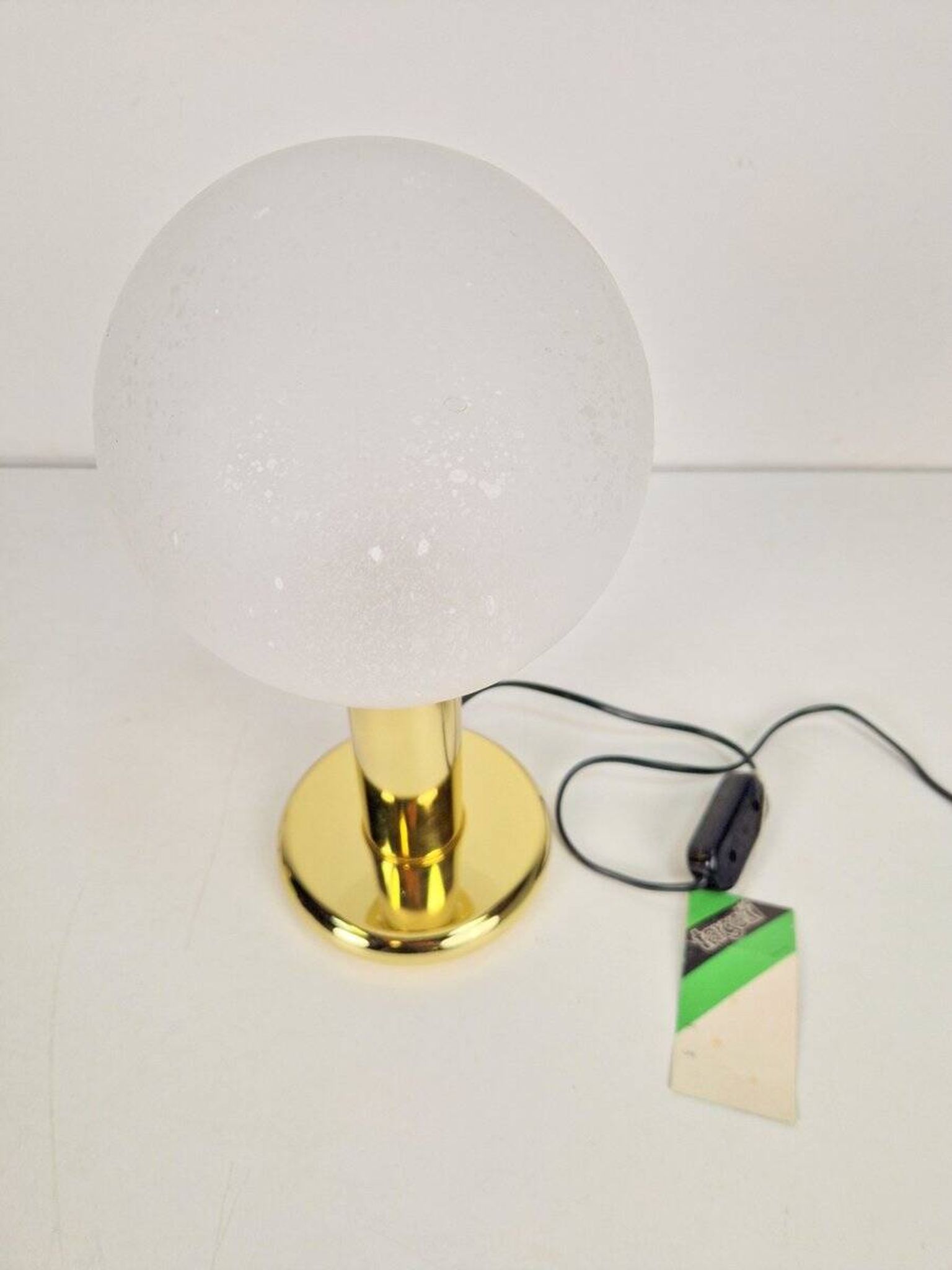 Vintage Sphere Table Lamp in Brass by Targetti Sankey, Italy, 1960s