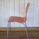 1970s metal and wood chairs