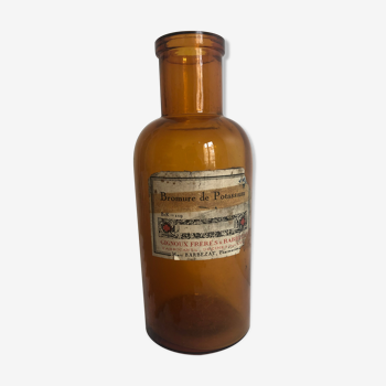 Amber Apothecary Bottle - Potassium Bromide