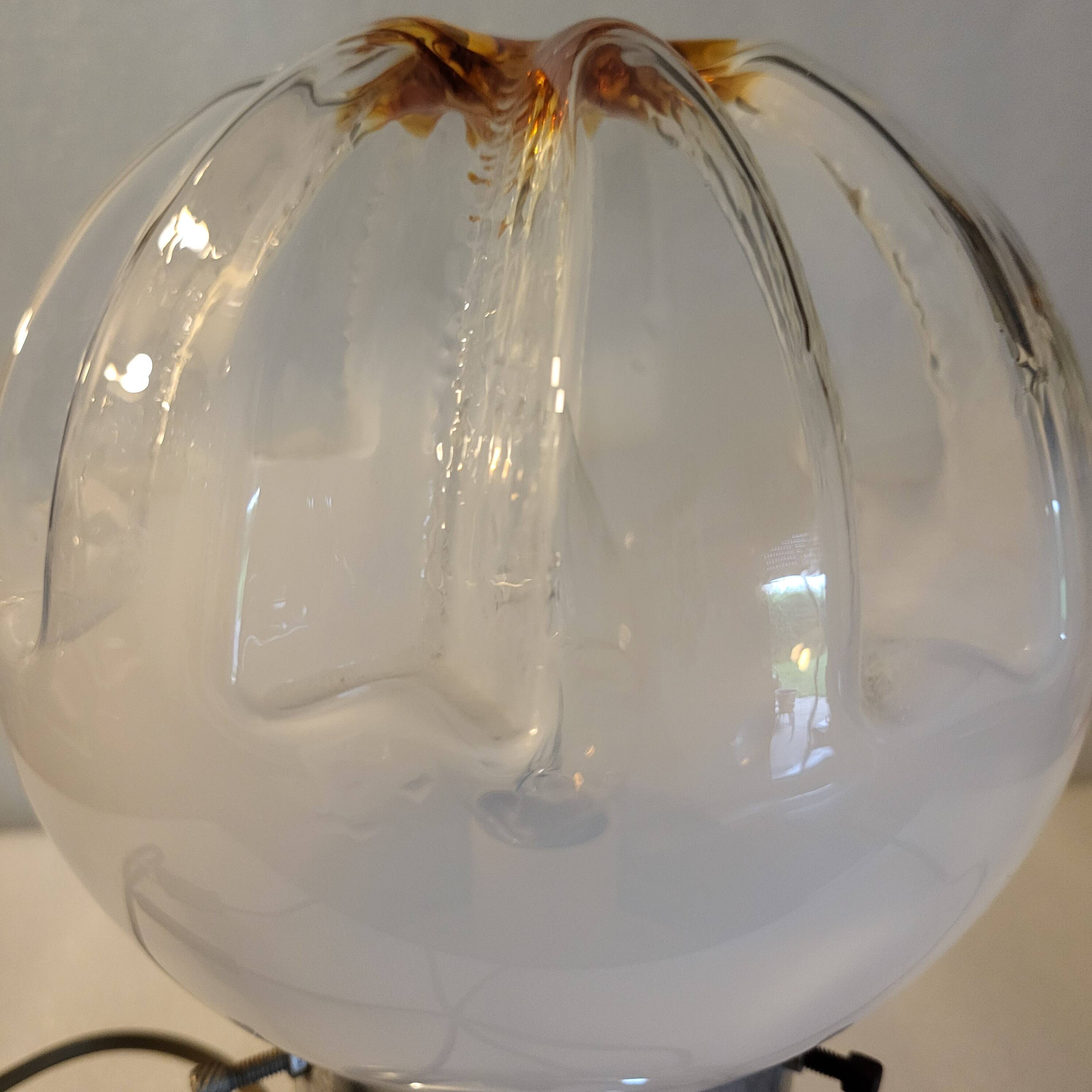 Space Age Murano Table Lamp, Mazzega, Italy, 1960s-70s