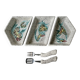 Borty Vallauris ceramic 3-bowl set, 1950s
