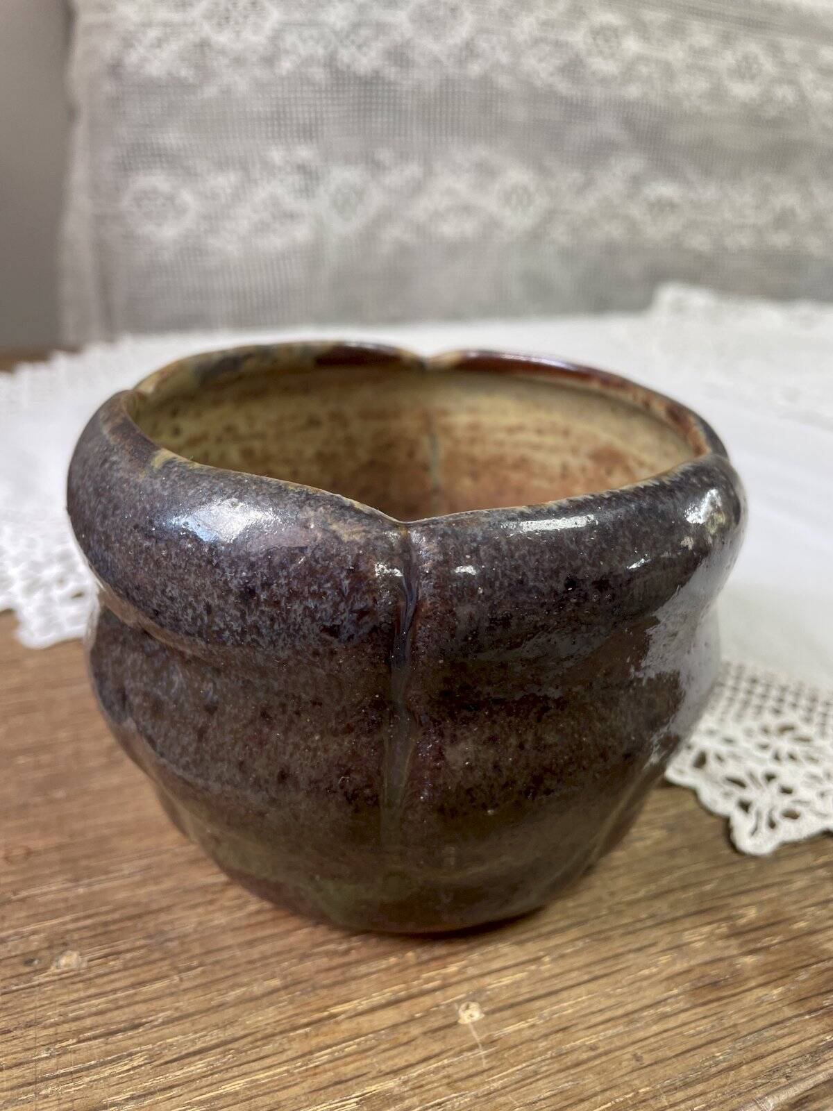Ashtray, glazed terracotta catchall.