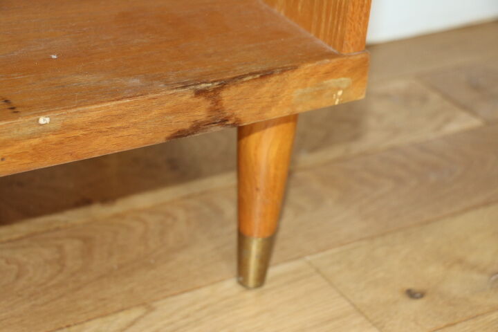 Light oak bedside a drawer 1960