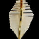 Sciolari 6 wall lights in glass and gold plating, Italy 1980.