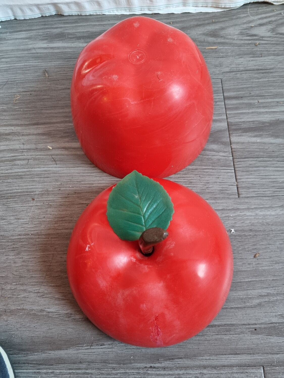 Vintage Red Apple Ice Bucket