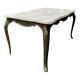 Louis XV style solid marble coffee table - Vintage Rococo